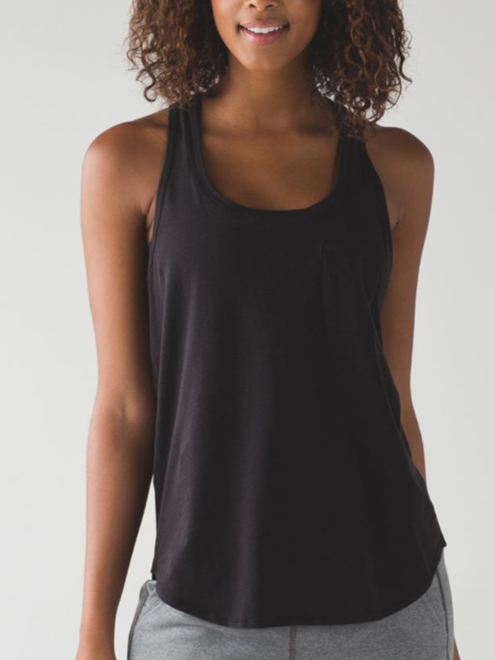Lululemon Yogi Racer Back III Sz 10 Black